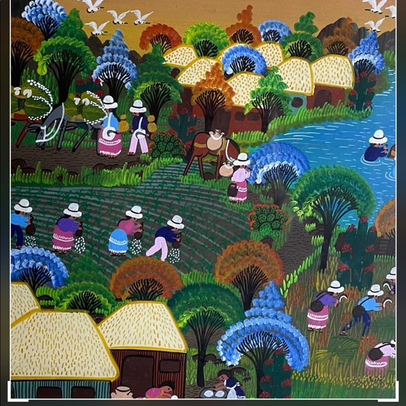 Set of 2 Folk Art San Augustine Art - Picture 3 of 7